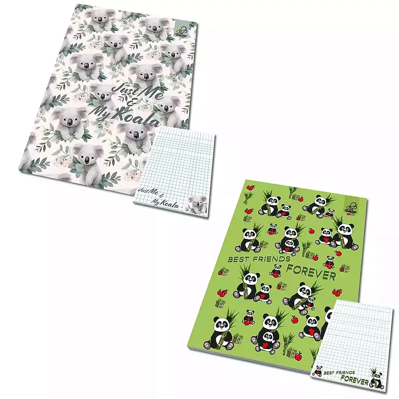 Notes a6 kratka z poddrukiem bff misie 1 szt. Mix