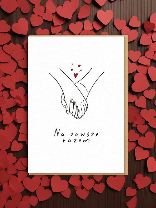 Kartka miłosna NA ZAWSZE RAZEM