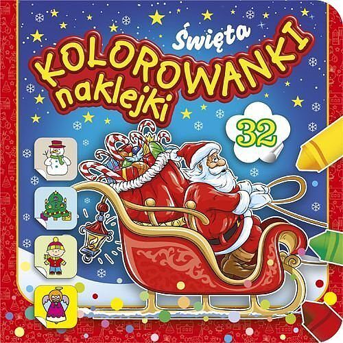 Kolorowanki naklejki Święta