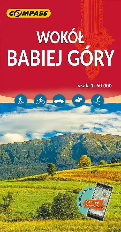 Wokół Babiej Góry. Mapa turystyczna w skali 1:60 000