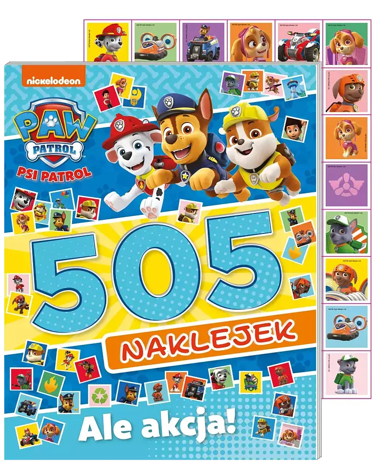 Psi Patrol. 505 naklejek 4. Ale akcja!