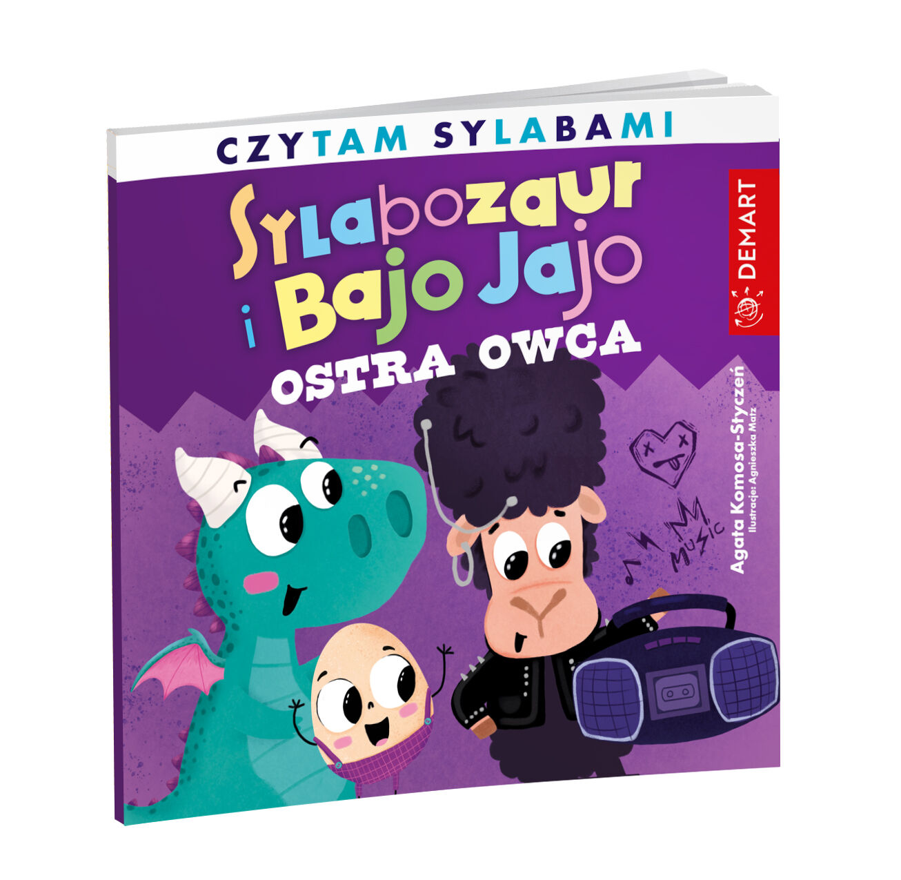 Sylabozaur i Bajo Jajo. Czytam sylabami. Ostra owca