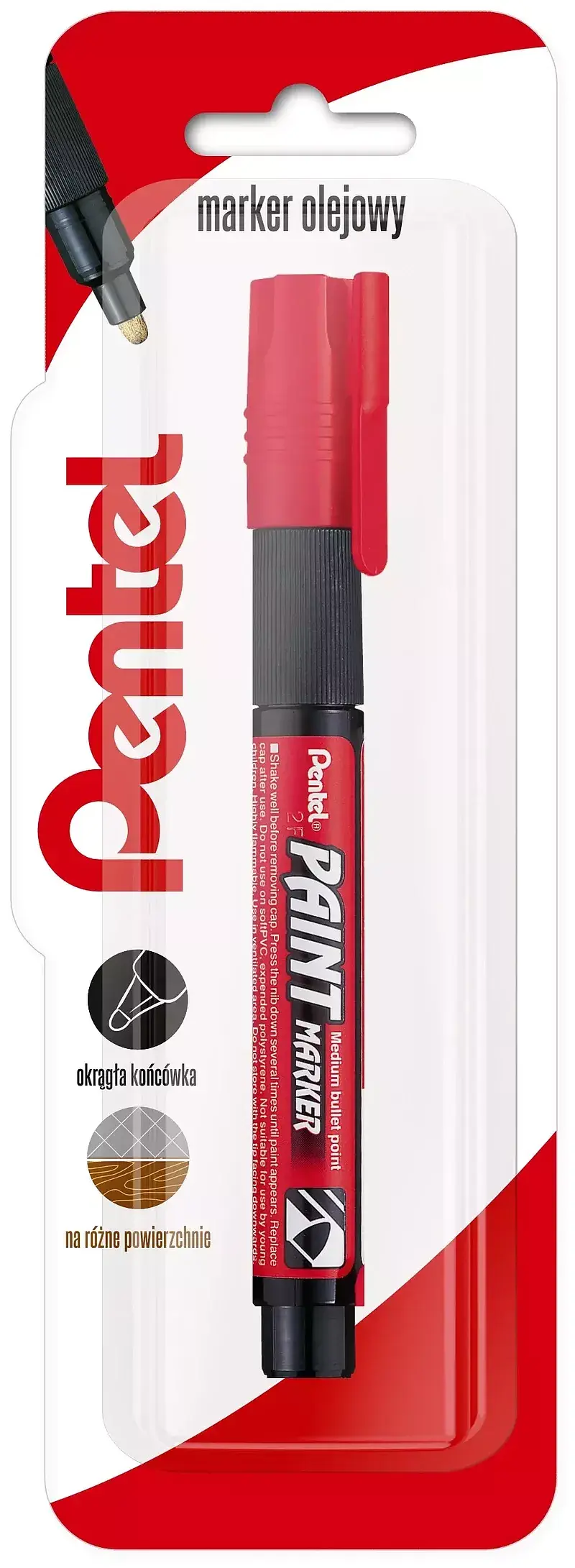 Marker olejowy mmp20 czerwony 1 szt