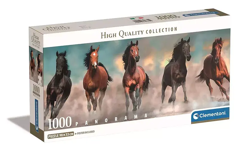Puzzle panorama 1000 compact horses 39875