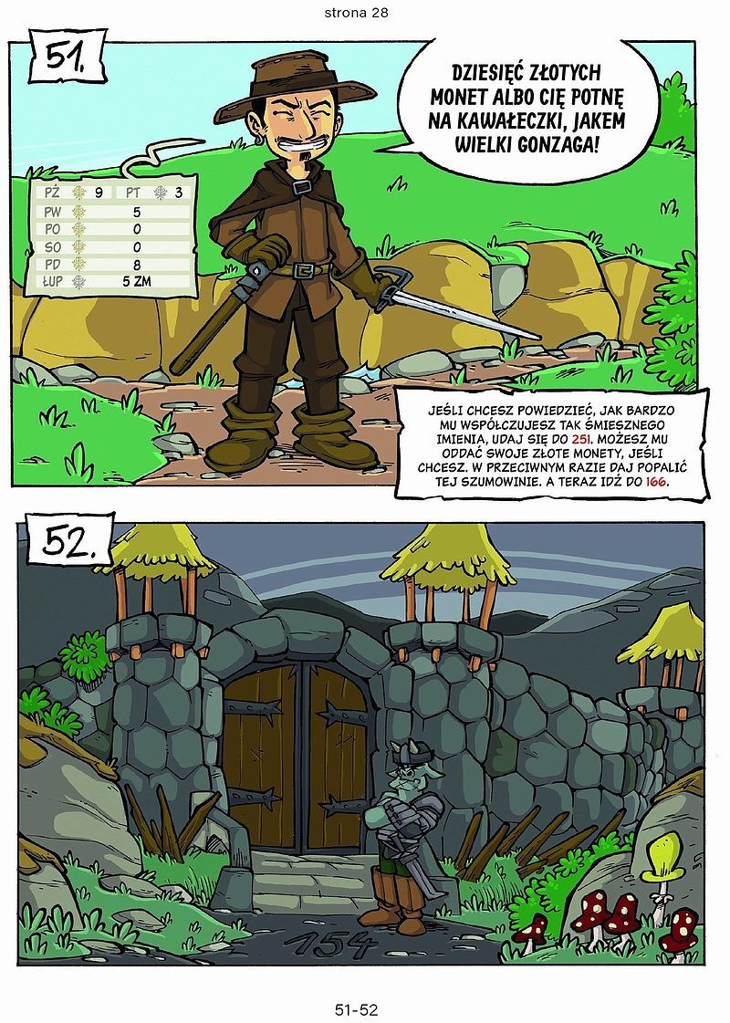 Komiksy paragrafowe - Rycerze #2: Wiadomość