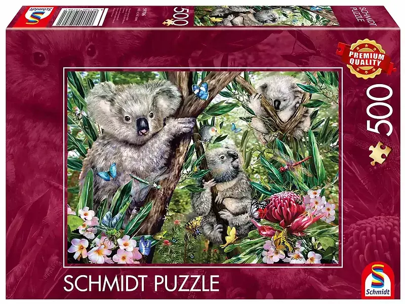 Puzzle 500 pq rodzina koali 112340