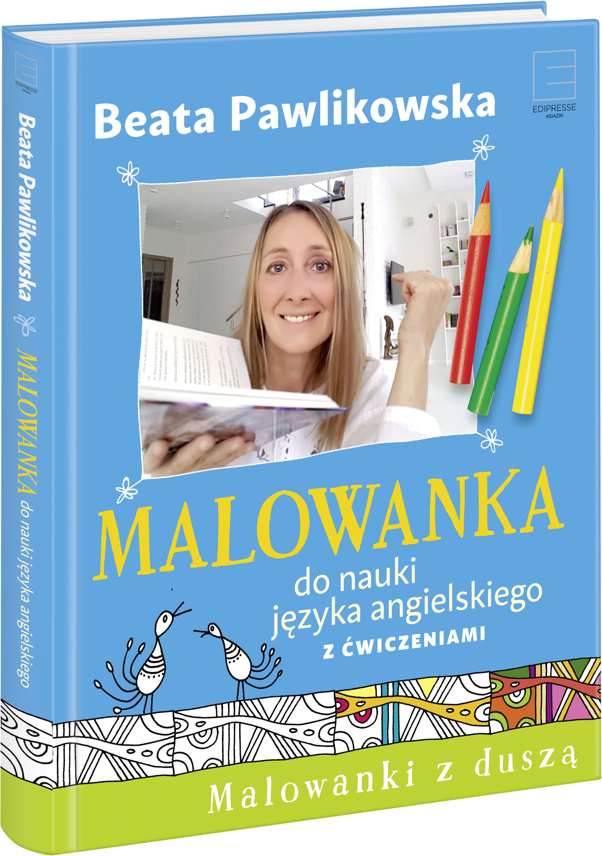 Malowanka do nauki języka angielskiego z ćwiczeniami