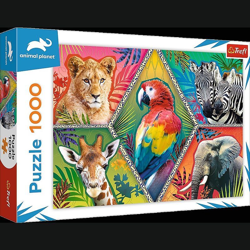 Puzzle 1000 egzotyczne zwierzęta 10671