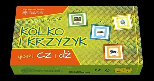 Gra logopedyczne kółko i krzyżyk głoski cz i dż