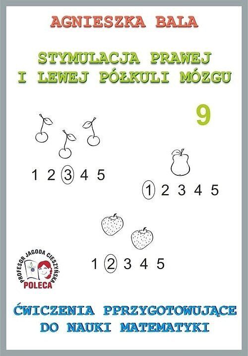 Stymulacja Prawej i Lewej Półkuli Mózgu Zeszyt 9 Ćwiczenia przygotowujące do nauki matematyki