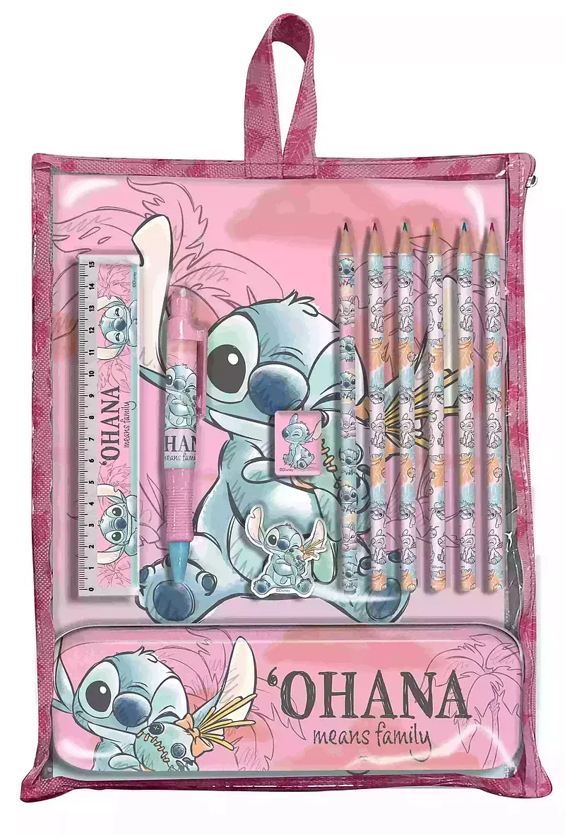 Zestaw piśmienniczy stitch 12 elementów st00033