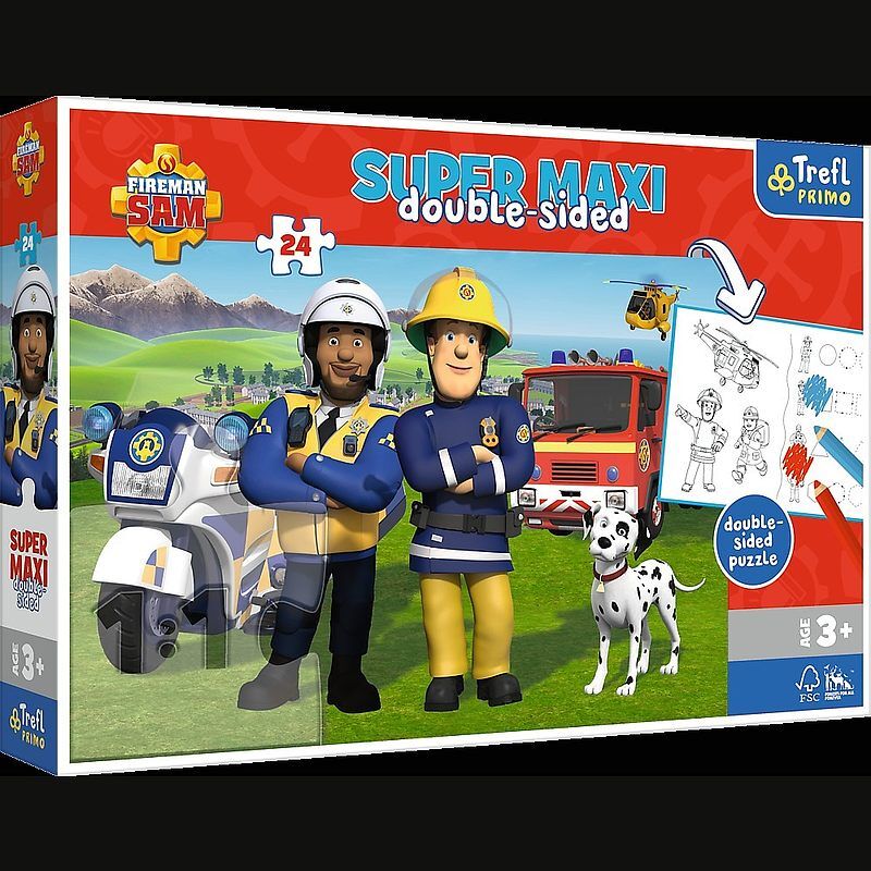 Puzzle 24 super maxi pomocna drużyna strażaka sama 41015