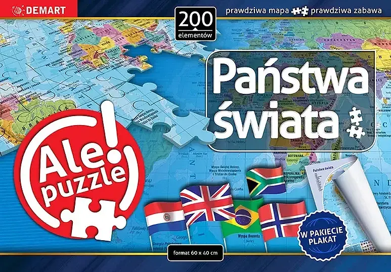 Puzzle 200 państwa świata