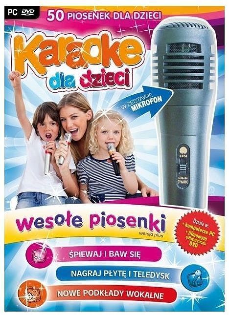 Karaoke dla dzieci wesołe piosenki z mikrofonem pc dvd