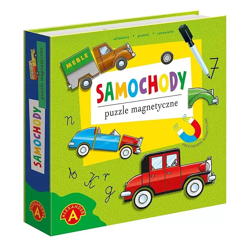 Puzzle Magnetyczne, Układanka - Samochody