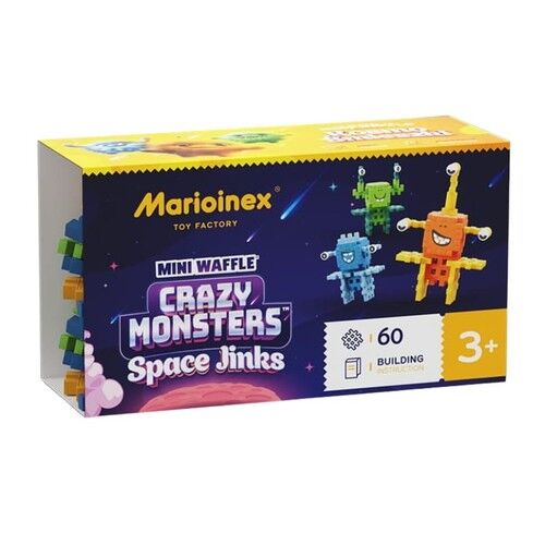 Mini wafle Crazy Monsters Space Jinks 60 elementów