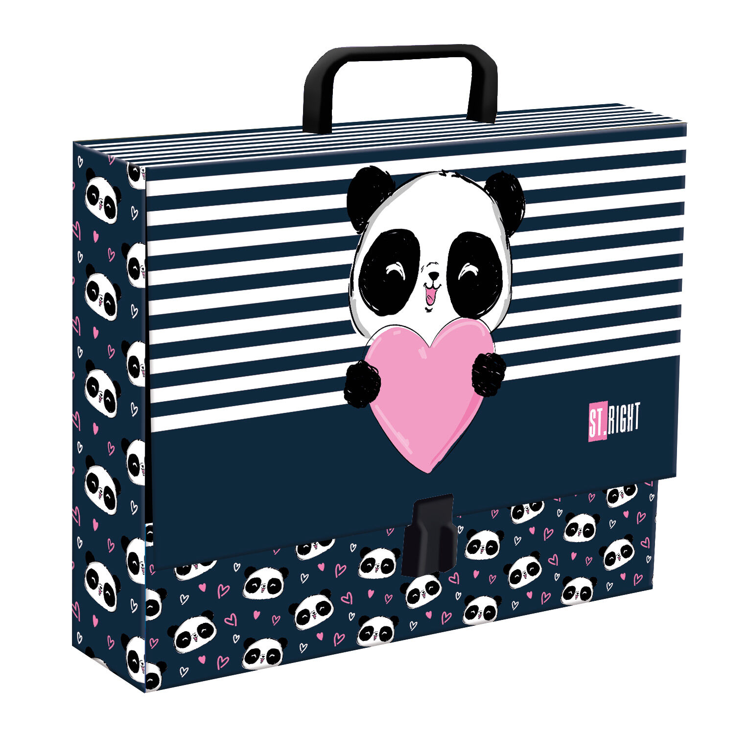 Teczka A4 z rączką ST.RIGHT Love Panda