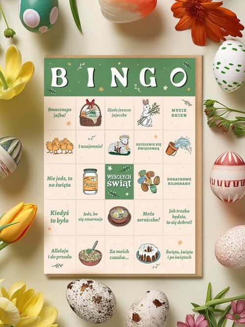 Kartka / BINGO WIELKANOCNE