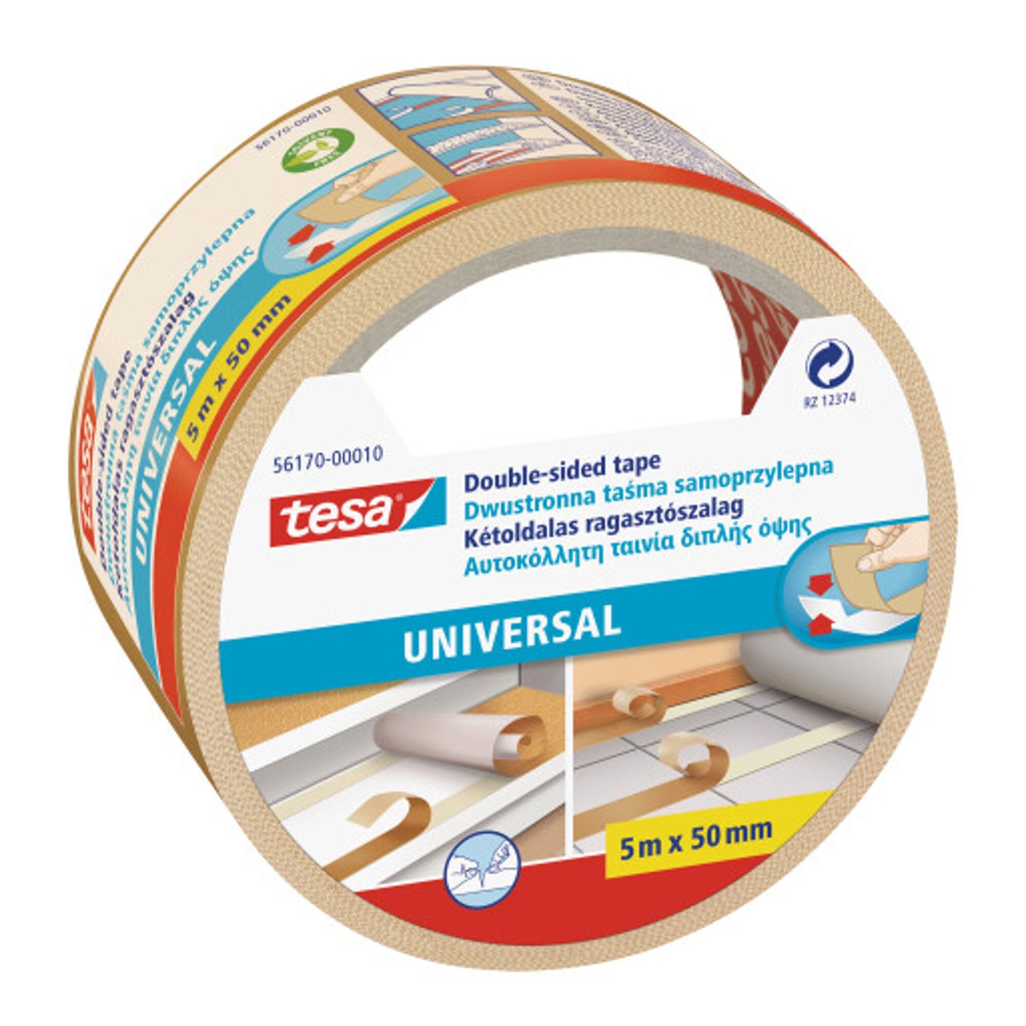 Taśma uniwersalna Tesa dwustronna transparentna 5mx50mm