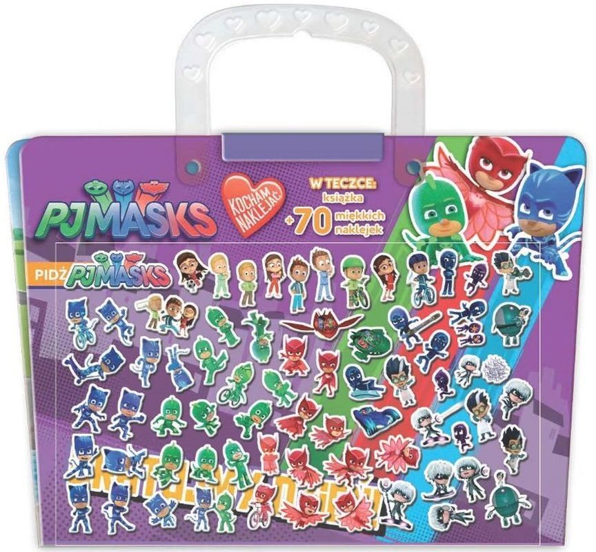Teczka kocham naklejać uratujmy dzień pjmasks pidżamersi