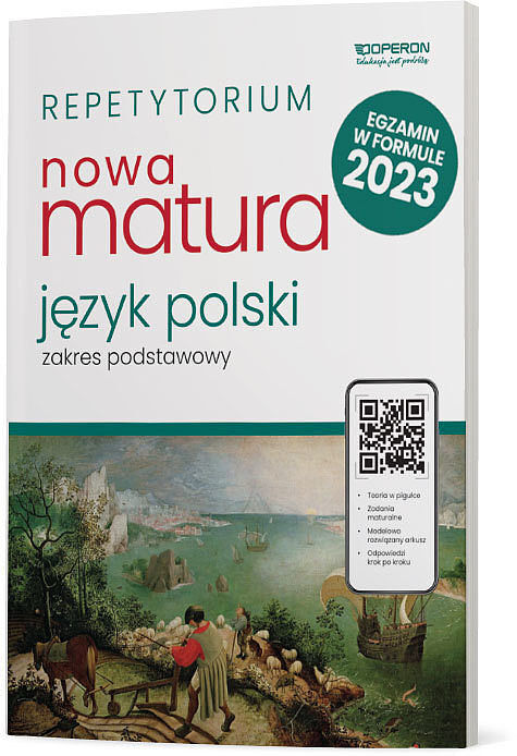 Nowa matura 2023 język polski repetytorium zakres podstawowy