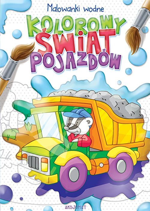 Kolorowy świat pojazdów. Malowanki wodne