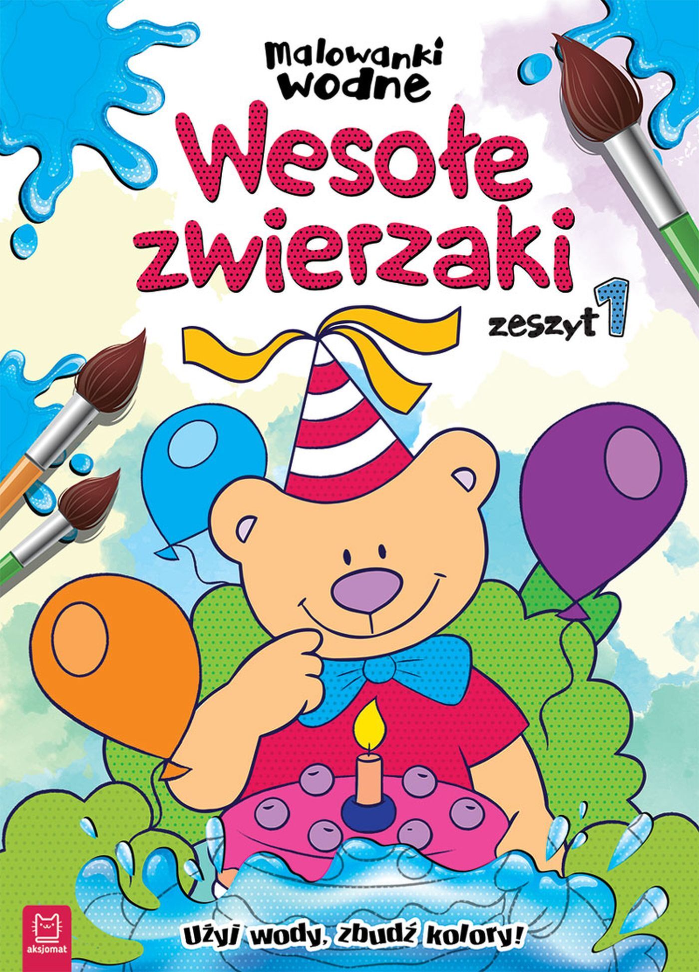Malowanki wodne. Wesołe zwierzaki z. 1