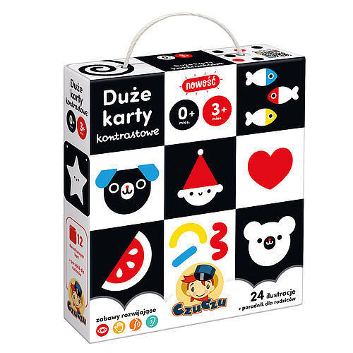 CzuCzu Duże karty kontrastowe 0 mies. + 3 mies. +