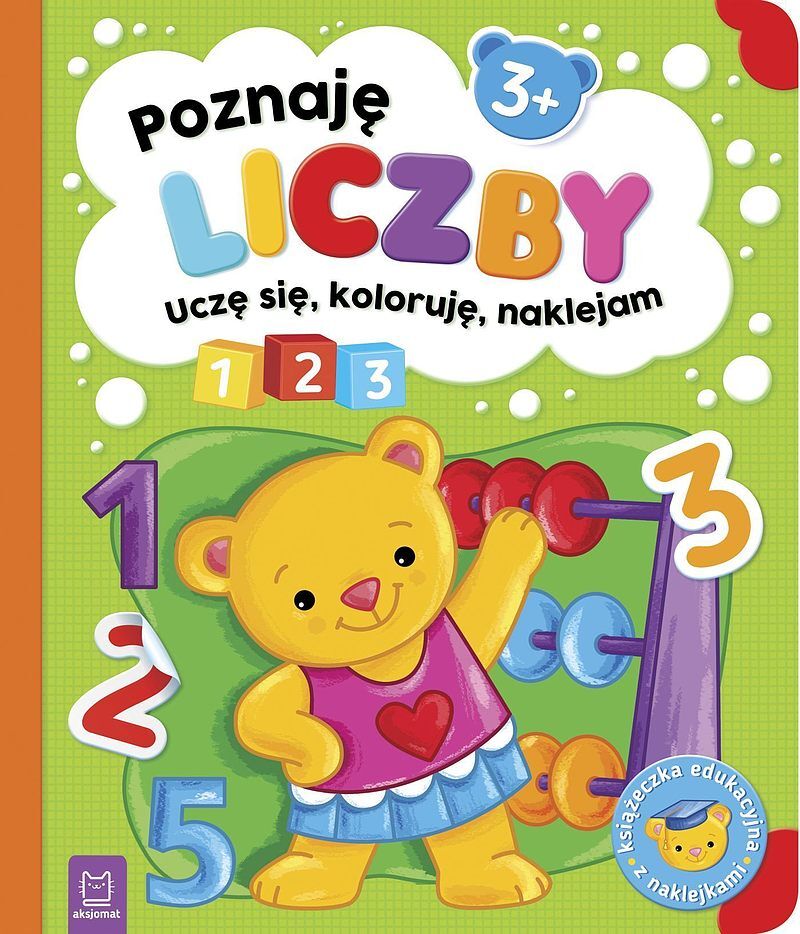 Poznaję liczby. Uczę się, koloruję, naklejam. 3+