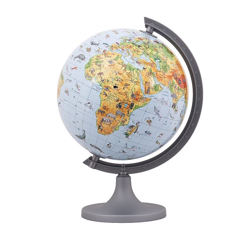 Globus 250 zoologiczny z opisem  multi globe ar z aplikacją