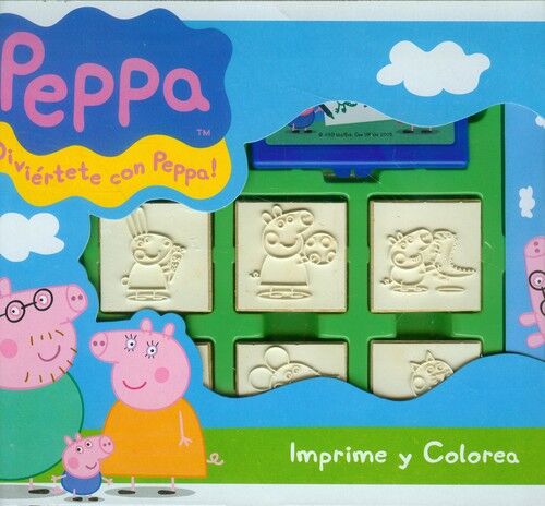 Pieczątki w walizce Świnka Peppa