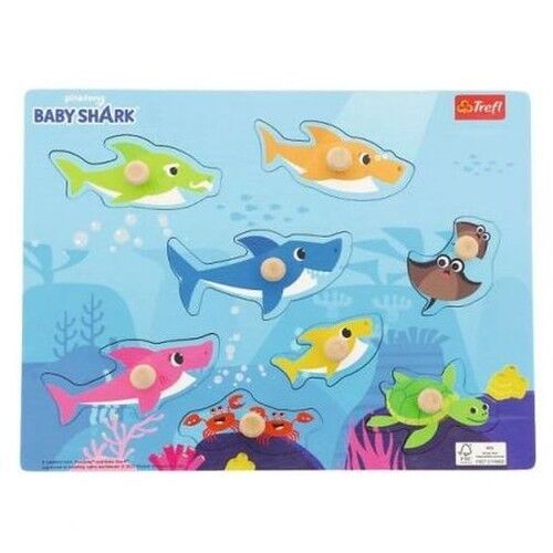 Układanka drewniana Baby Shark 8 elementów