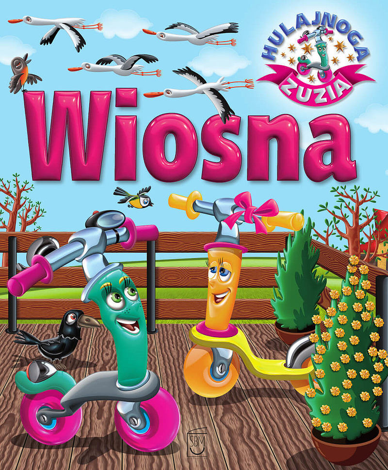 Wiosna. Hulajnoga zuzia