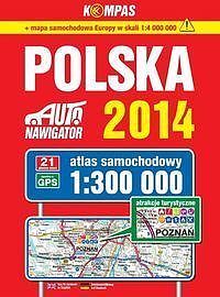 Polska 2014 Atlas samochodowy 1:300 000