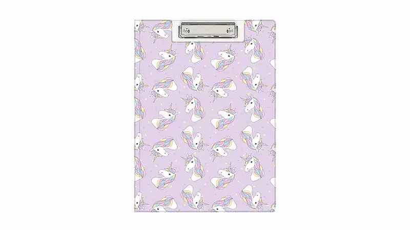 Teczka a4 z klipem nadruk unicorn