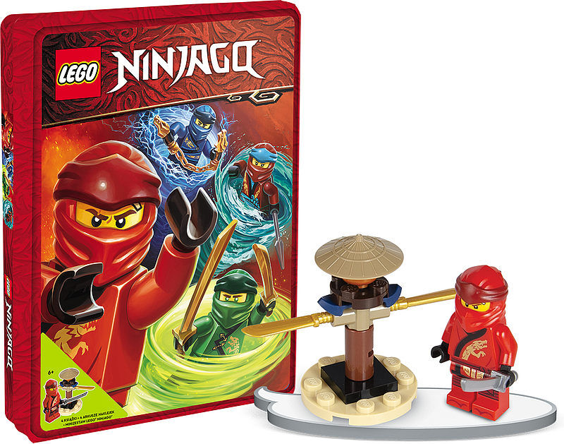 Lego ninjago zestaw książek z klockami lego z tin-6705