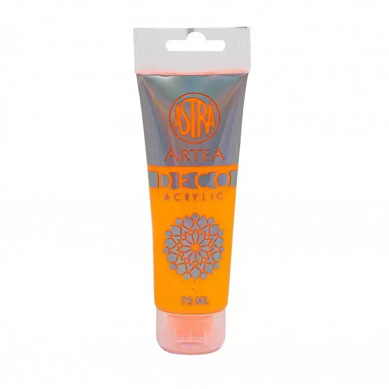 Farba akrylowa deco artea 75 ml tuba neonowy pomarańczowy