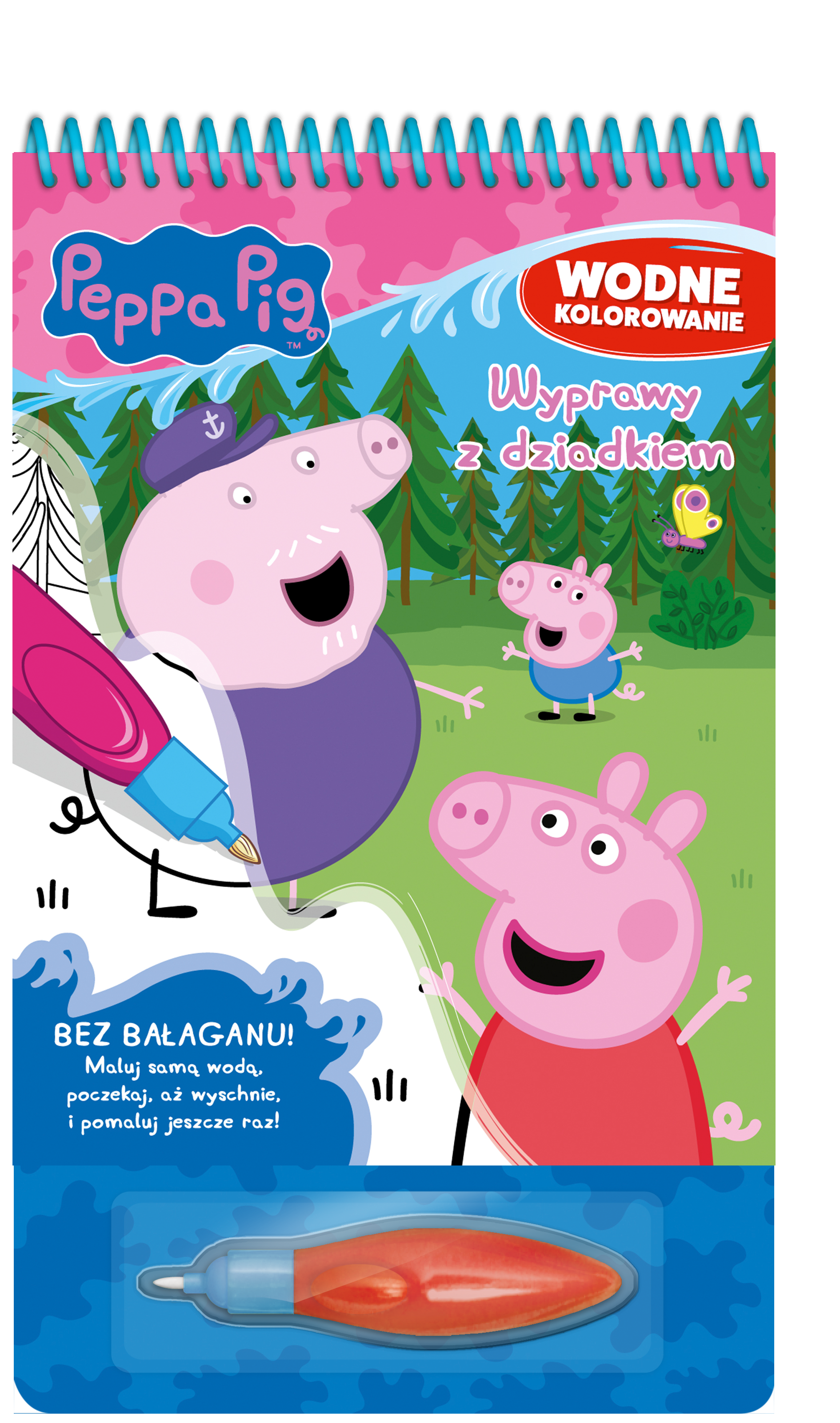 Peppa Pig. Wodne kolorowanie. Wyprawy z dziadkiem