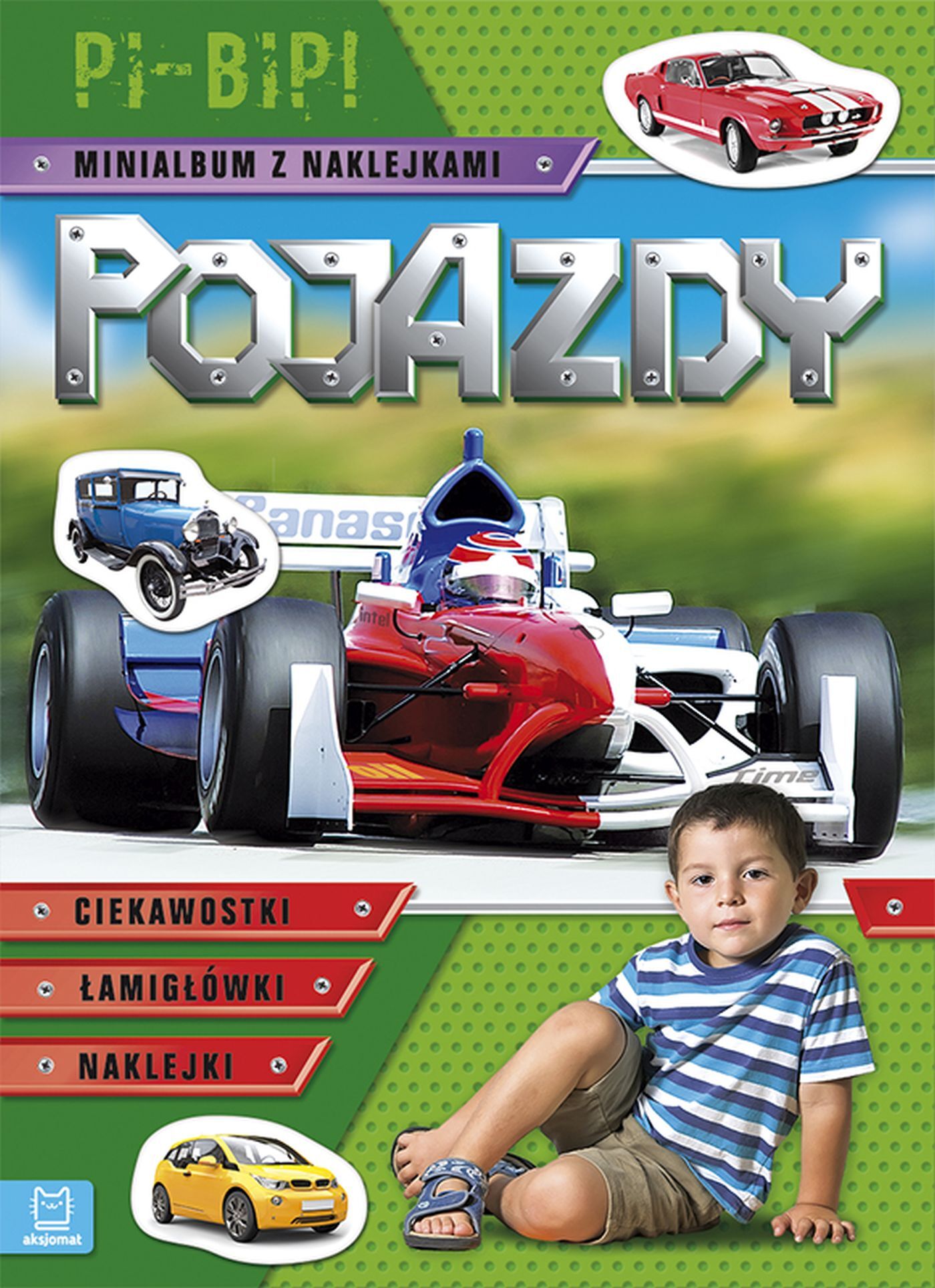 Pojazdy. Pi-bip! Minialbum z naklejkami (zielone)