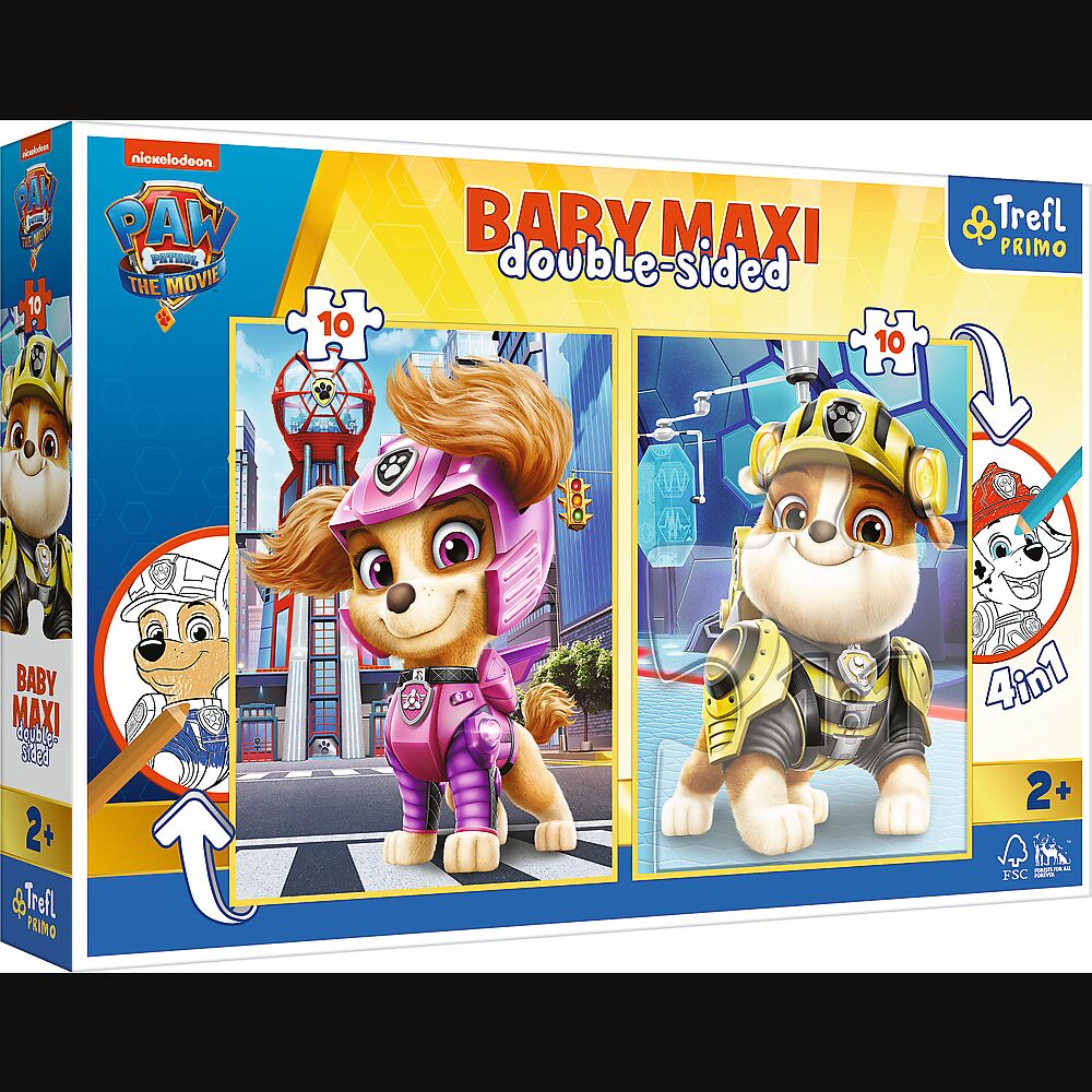 Puzzle 2x10 Baby maxi Radosna drużyna paw patrol 43004