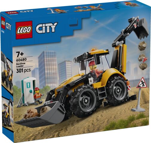 LEGO City Żółta koparko-ładowarka 60480