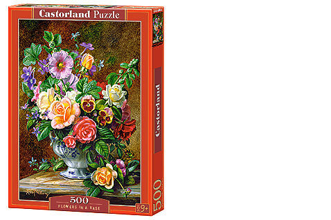 Puzzle 500 kwiaty w wazonie b-52868