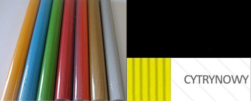 Tektura falista „E” rolka 50cm x 70cm kolor cytrynowy