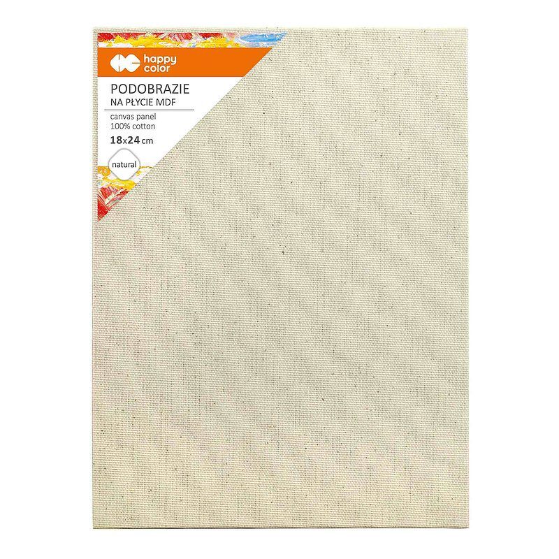 Podobrazie bawełniane naturalne 18x24 impregnowane mdf happy color
