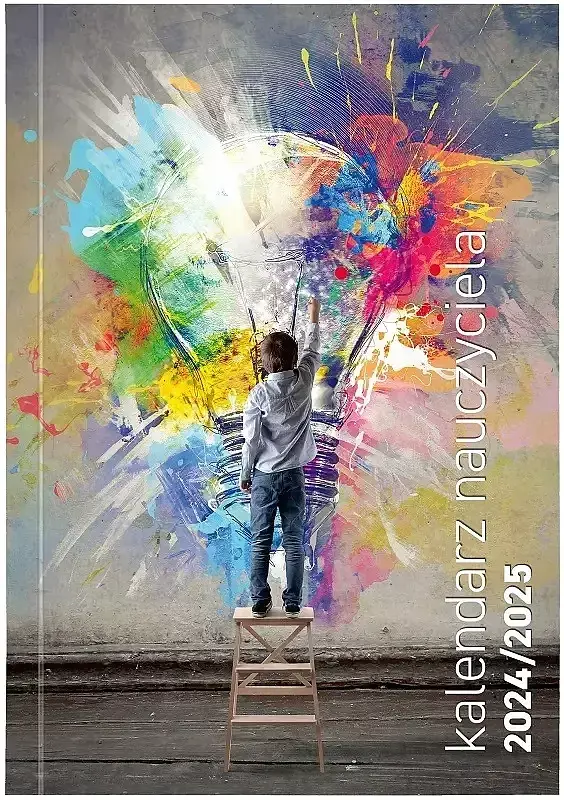 Kalendarz 2024/2025 nauczyciela b5 bezbarwny grafitti