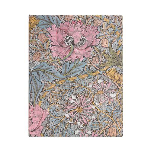 Kalendarz Paperblanks 2025 Morris Pink Honeysuckle Ultra tygodniowy HOR