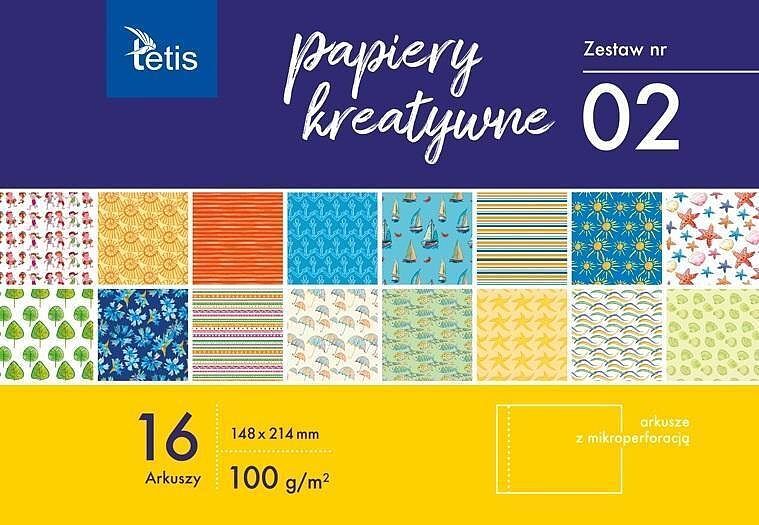 Papiery kreatywne zestaw 2 a5 16 ark
