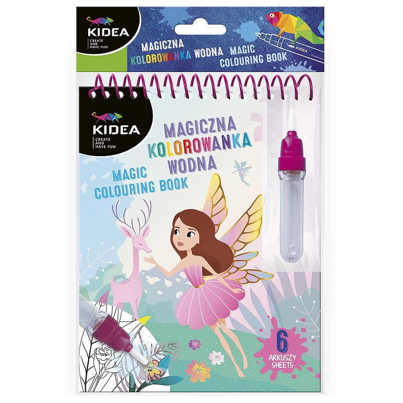 Magiczna wielorazowa kolorowanka wodna kidea magia