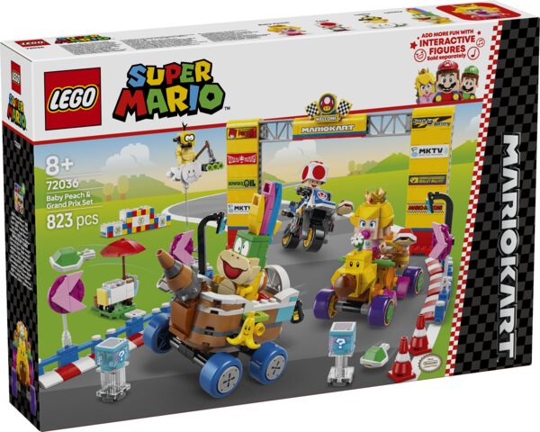 LEGO Super Mario Kart Zestaw Baby Peach i Grand Prix 72036