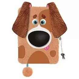 Pamiętnik a5 włochacz z kłódką 3d dog